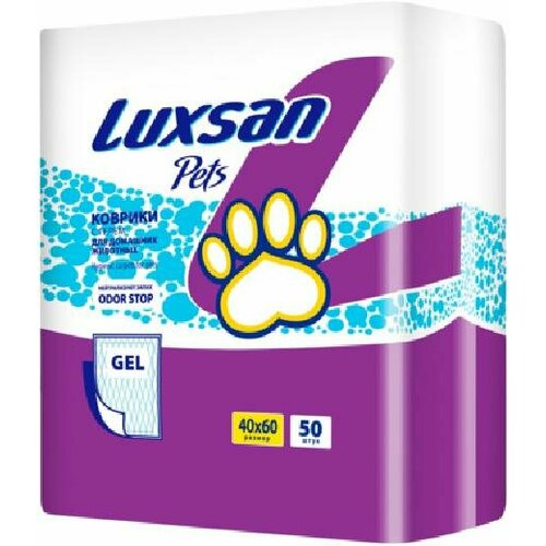 Luxsan Пеленки для животных 40х60 см,50 шт. (гелевый абсорбент) 1,63 кг 53855