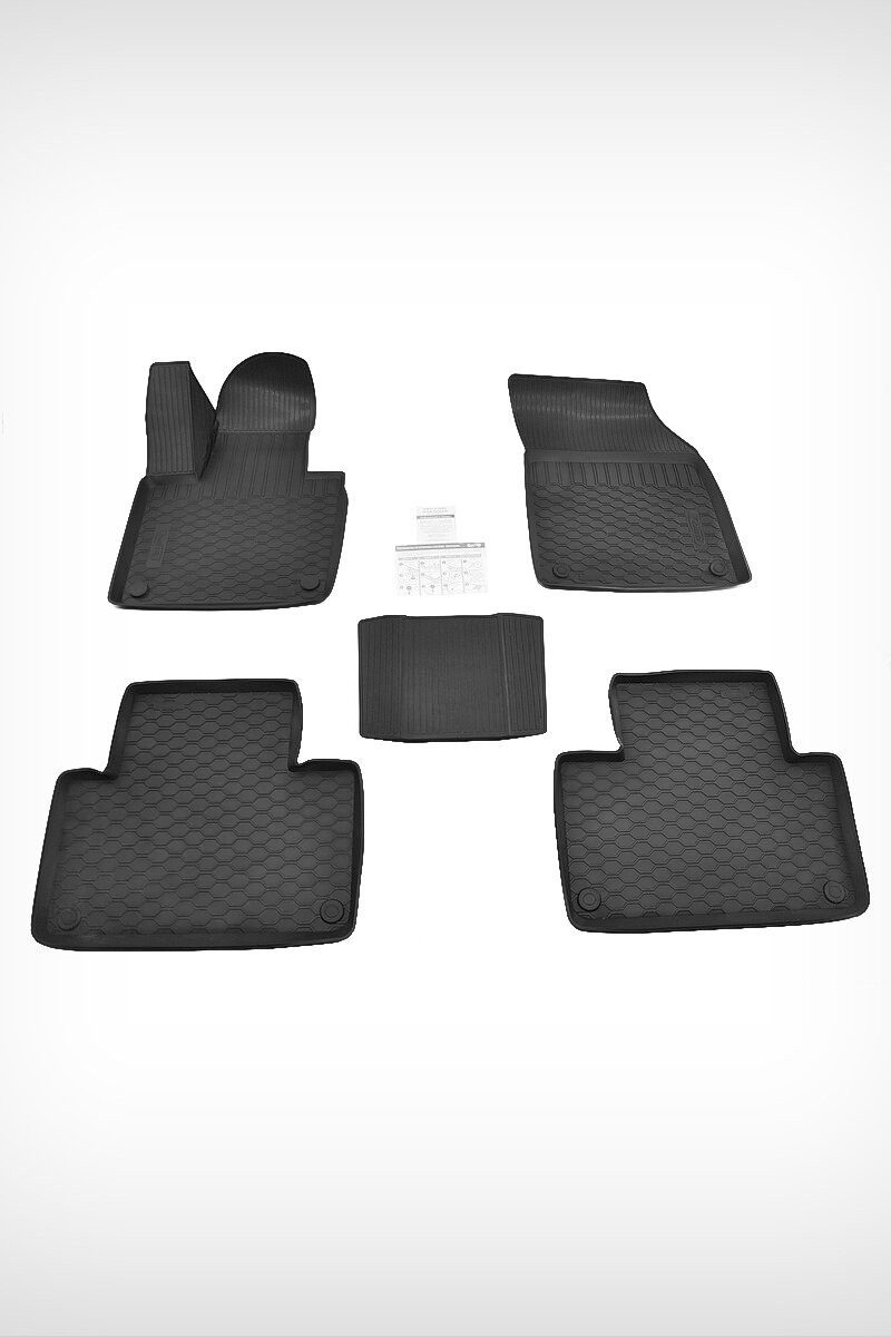 фото Коврики в салон полиуретан комплект с крепежом Volvo XC90 II L_2014-