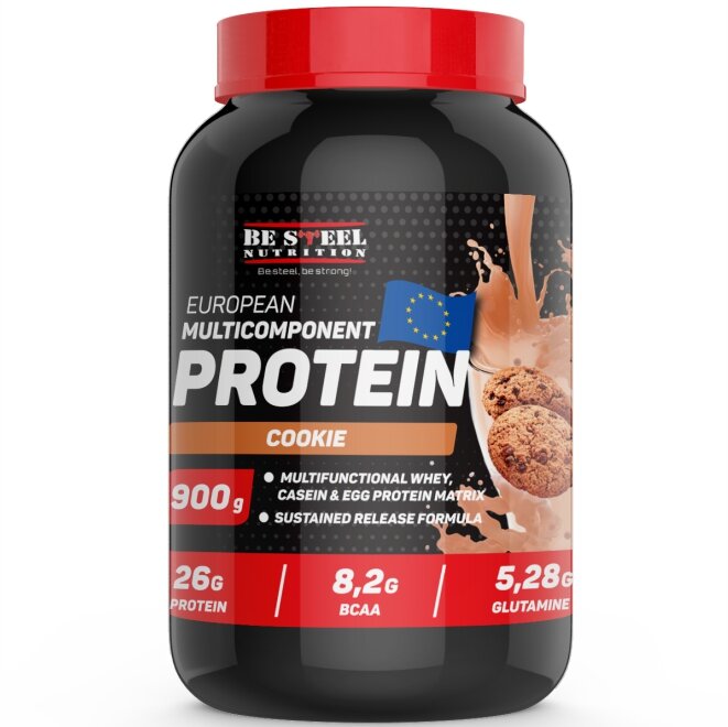 Протеин многокомпонентный, Be Steel Nutrition Multi Component Protein 0,9кг (печенье)