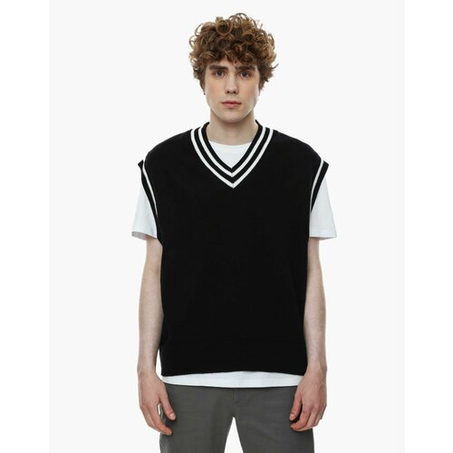 фото Жилет gloria jeans, размер xxs, белый, черный