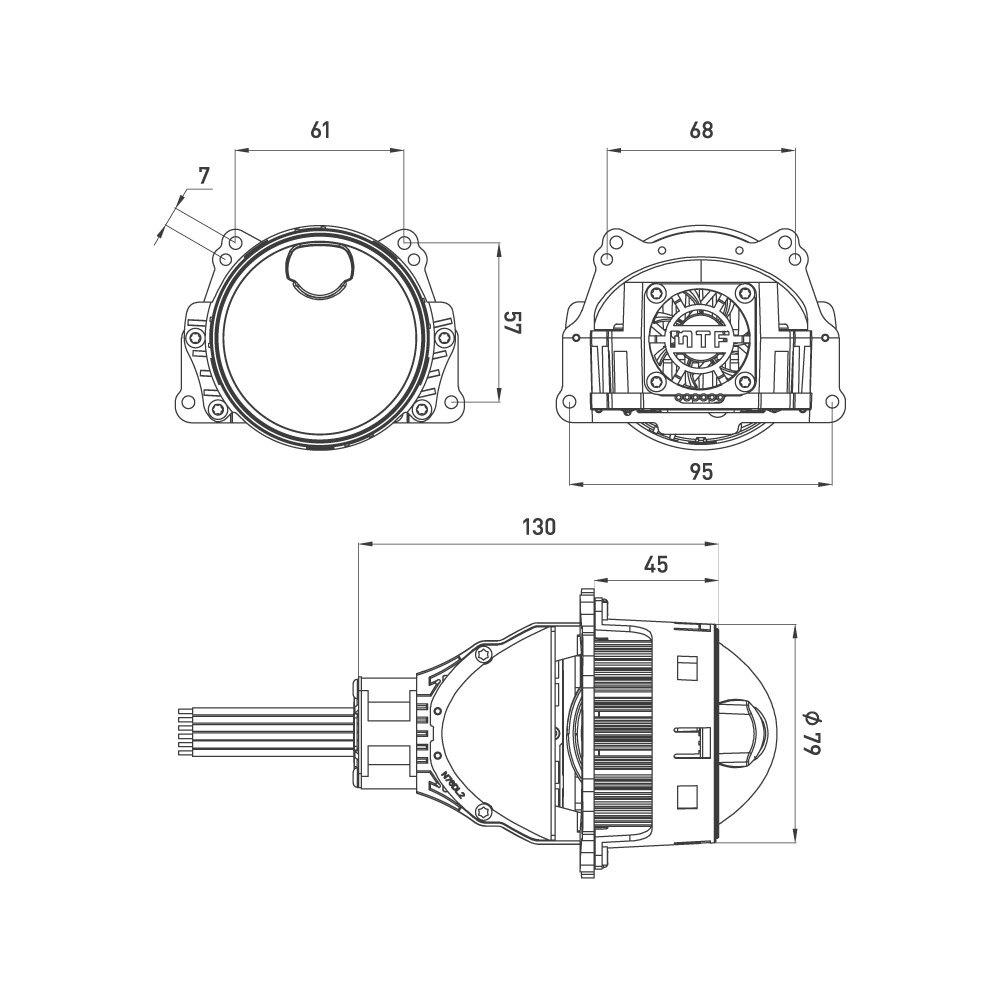 Модуль MTF LASER JET MAX 3 Laser & LED system (2шт) — фото 3