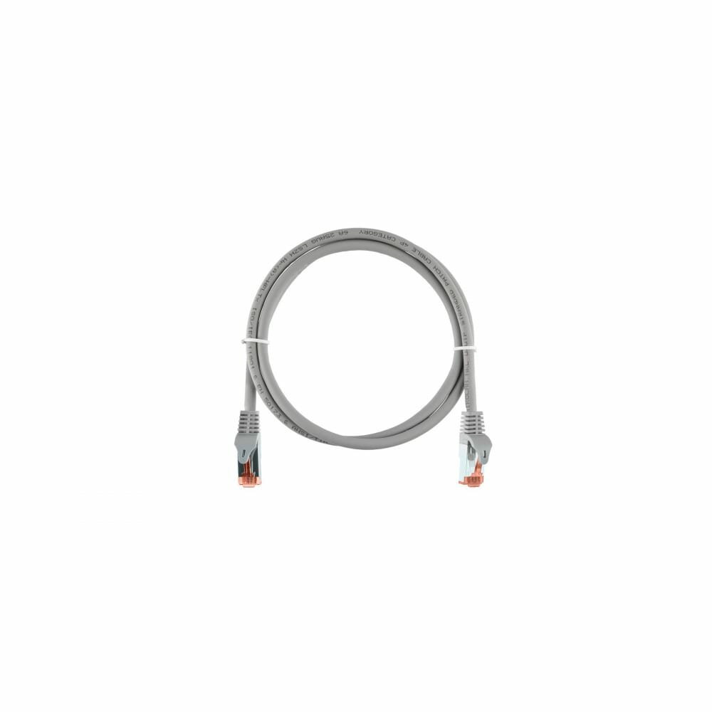 Патч-корд NIKOMAX Essential Line S/FTP 4 пары, Кат.6a 2хRJ45/8P8C, медь, 26AWG (7х0,150мм), LSZH нг(А)-HFLTx, светло-серый, - фото №9