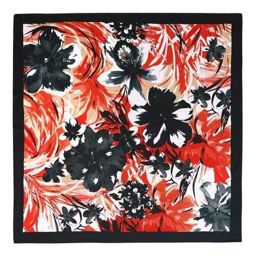 Платок Roby Foulards,90х90 см, черный платок vista 90х90 см красный