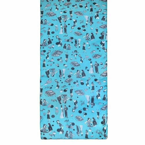 фото Шарф roby foulards,160х40 см, серый