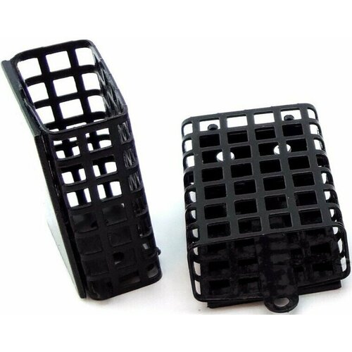 фото Набор рыболовных кормушек на фидер, кормушки черные для рыбалки, комплект уп. 5 шт, вес 80 гр. fishing tackle