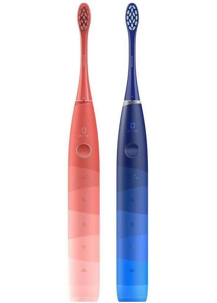 Электрическая зубная щетка Комплект 2в1 Oclean Find Duo Set (2 шт, Красная и Синяя) - фото №7