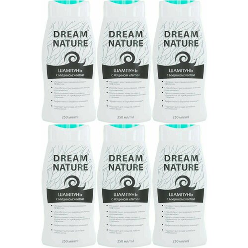 Dream Nature Шампунь для волос с Муцином Улитки, 250 мл, 6 шт