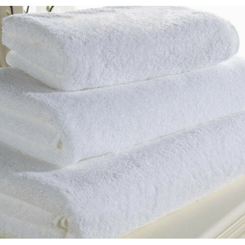 Полотенце лицевое махровое цв. Белый 50х90 см плотность: 430гр/м2