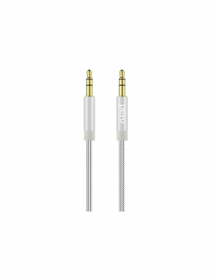 Аудио-кабель PERO MC-01 2x3.5 JACK 2м Silver - фото №9