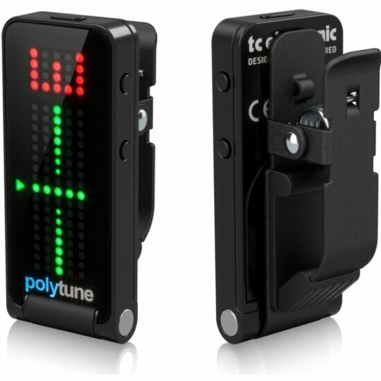 Тюнер гитарный TC Electronic POLYTUNE CLIP BLACK