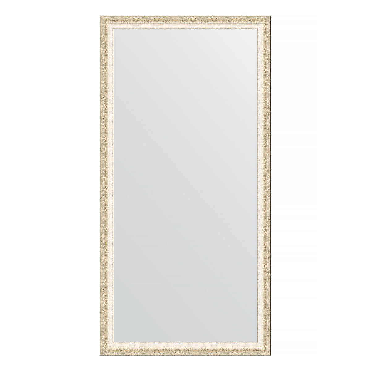 Зеркало настенное EVOFORM в багетной раме состаренное серебро, 50х100 см, для гостиной, прихожей, кабинета, спальни и ванной комнаты, BY 0696