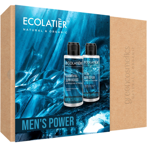 Подарочный набор Ecolatier Mens Power Шампунь для волос Гель для душа 1109₽