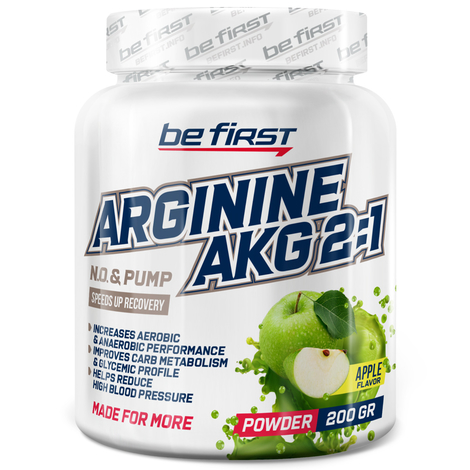 Be First Arginine AKG 2:1 (200 гр) (яблоко)