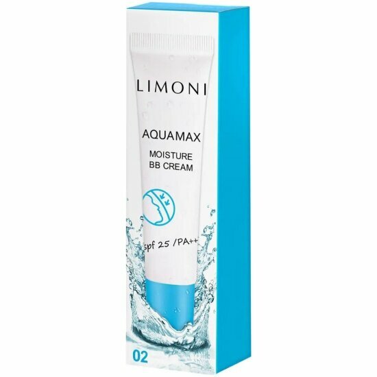 Крем BB для лица увлажняющий Limoni AQUAMAX MOISTURE тон 2, 15 мл