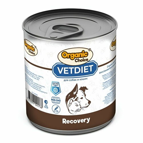 Organic Сhoice VET Recovery 340 г для собак и кошек восстановительная диета 24 шт