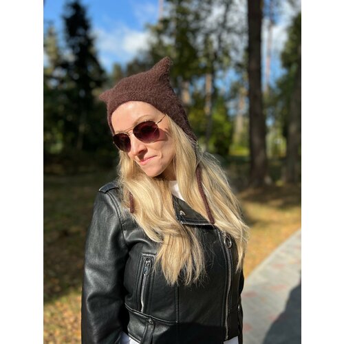 Чепчик , размер 52/54, коричневый