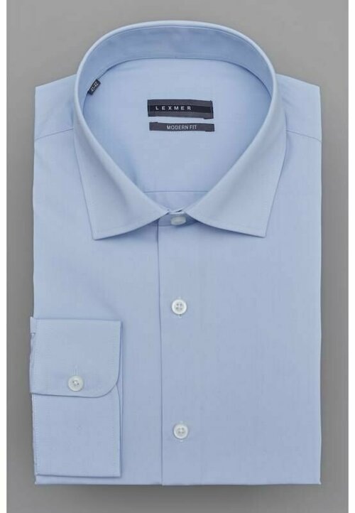 Рубашка LEXMER, размер 38, голубой