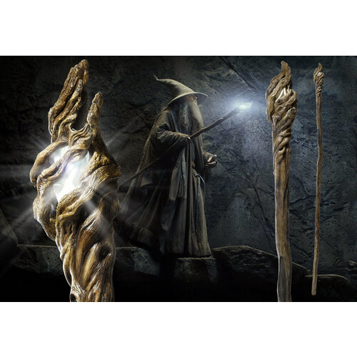 Посох Гэндальфа с интерактивным эффектом свечения - Властелин колец Хоббит - (Лицензия, Англия) Lord Of the Rings