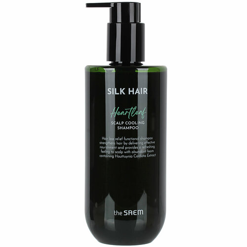 Шампунь против выпадения волос The Saem Silk Hair Heartleaf Scalp Cooling Shampoo, 400 мл