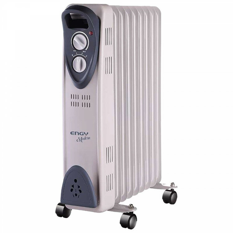 Радиатор масляный ENGY Modern 9 секц, серый, арт. EN-2209, 2кВт