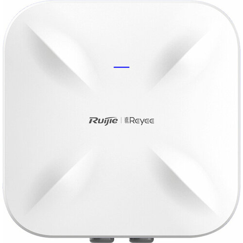 Reyee AX1800 Wi-Fi 6 Outdoor Access Point. 1775M Dual band dual radio AP. Internal antenna; 1 10/100/1000 Base-T Ethernet ports supports PoE IN;1 100/ точка доступа ruijie reyee rg rap6260 g