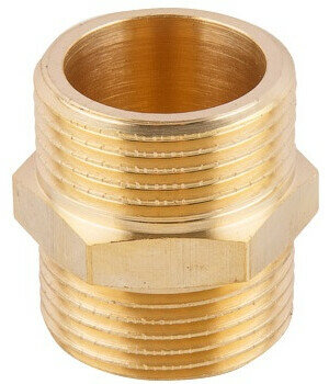 Ниппель латунный наружная-наружная 3/4" AV ENGINEERING (AVE303002) — фото 1