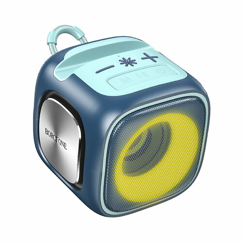 Bluetooth колонка с поддержкой звонков BT FM TF USB AUX TWS и подставкой для телефона 7ВтBorofone BR29 colorful led flashing 1524₽