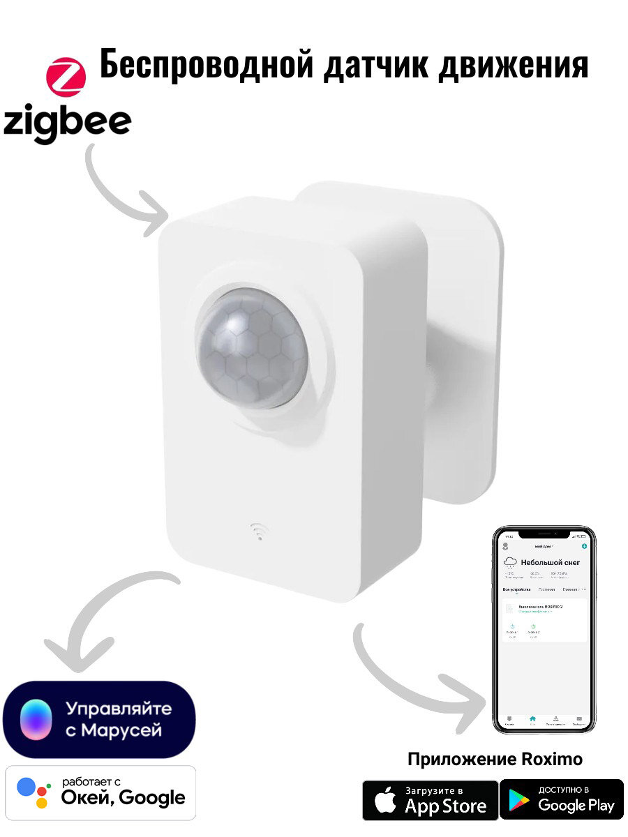 Умный Zigbee датчик движения ROXIMO SZP06