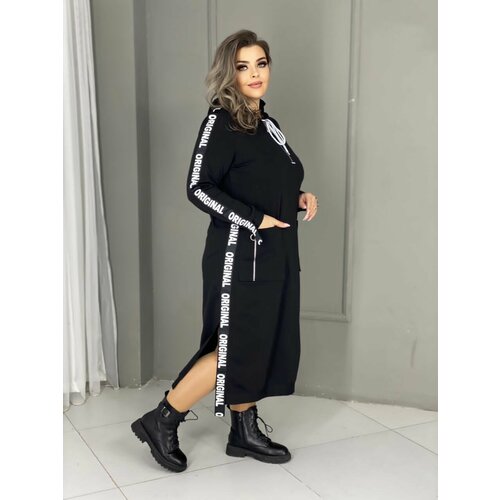 фото Платье mad, размер 52, черный