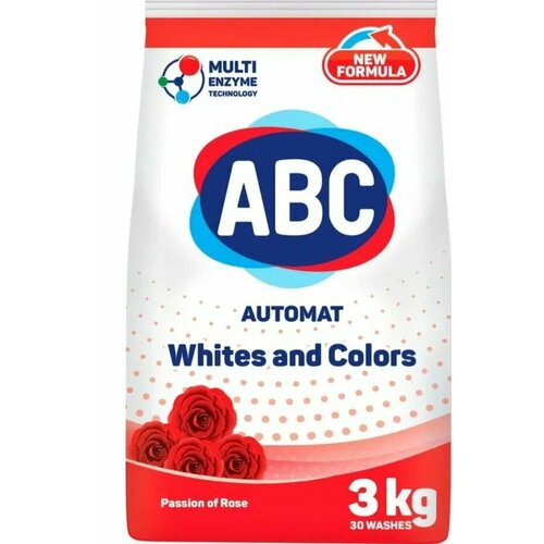 Стиральный порошок ABC 3шт для цветного белья 3 кг 