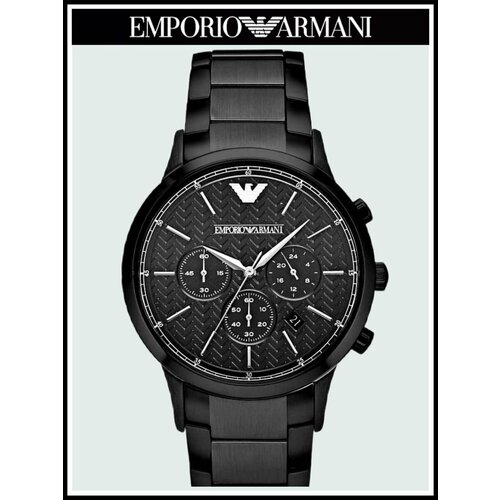 фото Наручные часы emporio armani renato a2485r, черный, серый