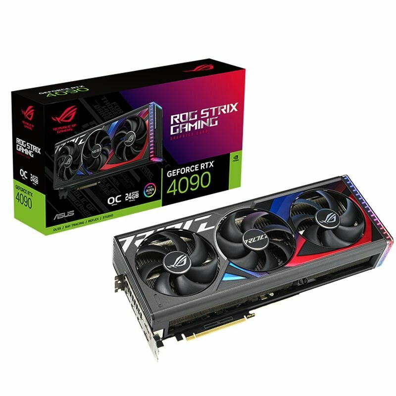 Видеокарта ASUS 24 ГБ (ROG Strix GeForce RTX 4090 OC Edition 24GB GDDR6X)