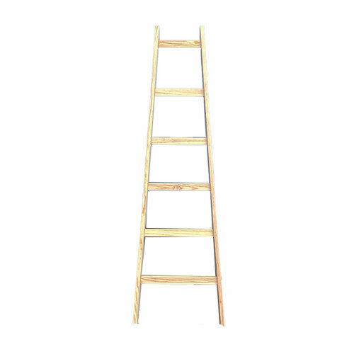 Приставная Деревянная Лестница Sevenberg Пирамида С Расширенным Основанием 6 Ступеней