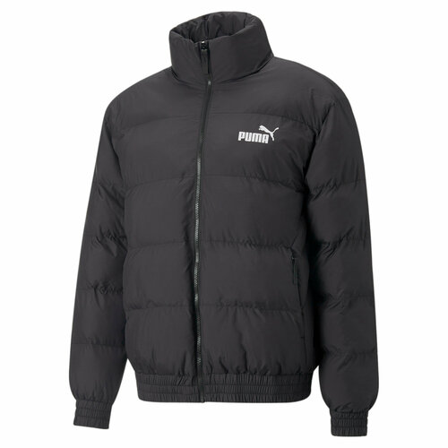  куртка PUMA, демисезон/зима, силуэт прямой, размер M, черный