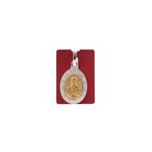 Иконка Свято-Троицкая Сергиева Лавра, серебристый икона нательная серебрение лидия 44561