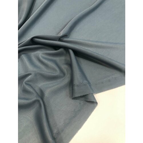 Ткань подкладочный трикотаж, цвет серо-бирюзовый, ширина 150 см, цена за 3 метра погонных.