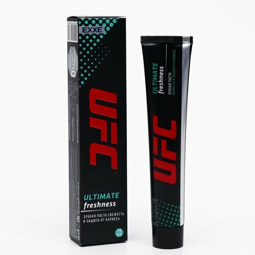 Зубная паста UFC x Ultimate Freshness, свежесть и защита от кариеса, 75 мл зубная паста exxe ultimate freshness свежесть и защита от кариеса 75