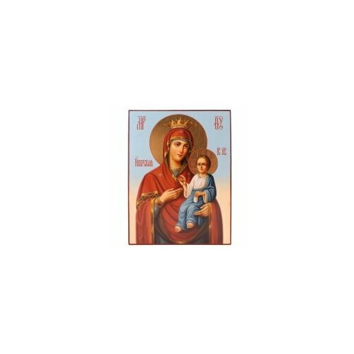 Икона на доске 18*24 БМ Иверская пояс, живопись, масло, поталь #19018
