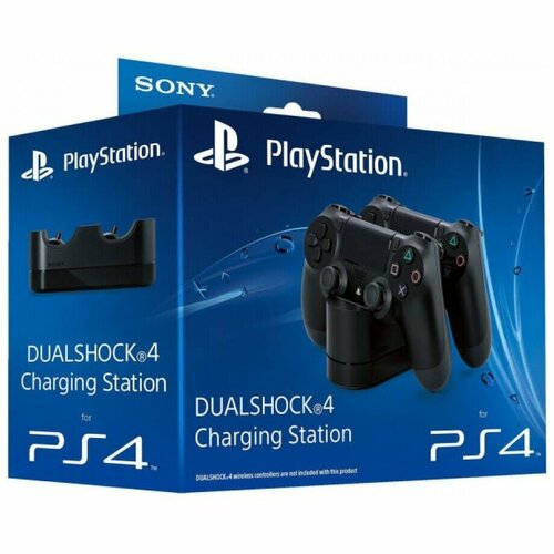 Зарядная станция Sony для 2-х DualShock 4 зарядная станция для геймпадов dualshock 4 от ps4 с индикацией