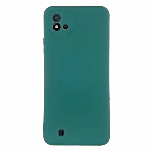 защитное стекло для смартфона df realme c53 c51 df rmcolor 29 black Накладка силикон DF для Realme C20/C11 зеленый