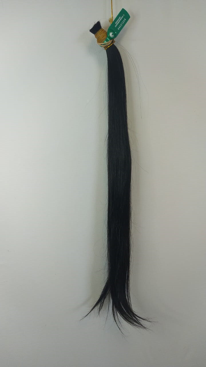 Волосы для наращивания черные 65 см