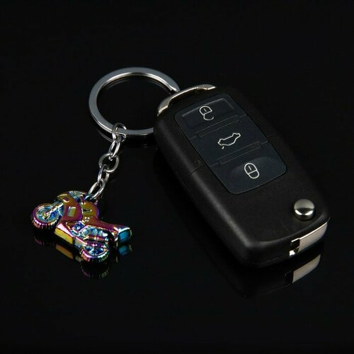 Брелок автомобильный металлический ключ стильный брелок для ключей креативный модный компактный серебристый брелок для автомобильной фиксации