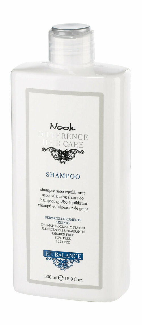 Шампунь для кожи головы, склонной к жирности Nook Difference Hair Care Re-Balance Shampoo