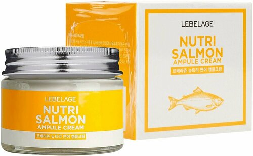 Lebelage / Крем для лица Lebelage Nutri Salmon Ампульный с маслом лосося 70мл 2 шт