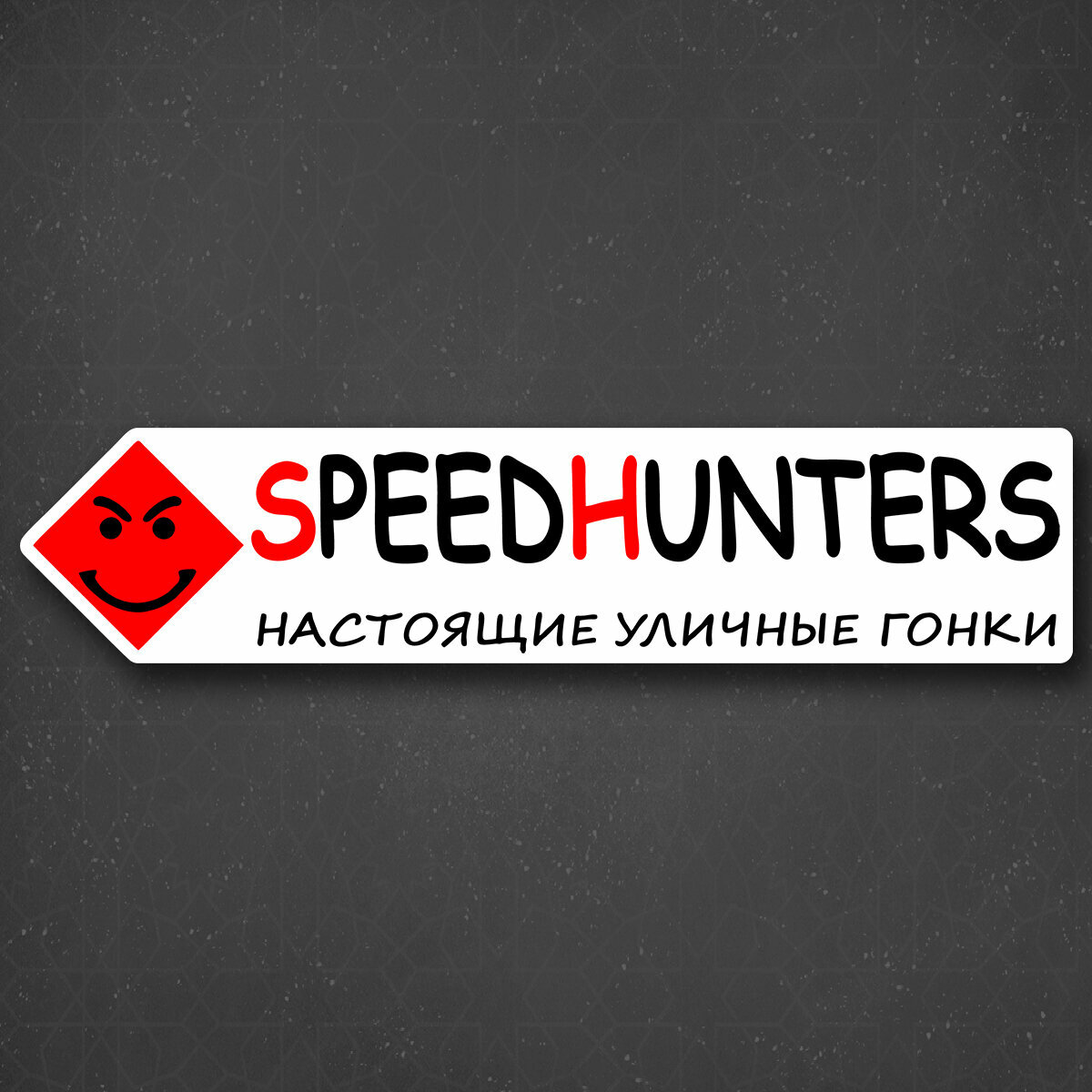 Наклейка на авто "SPEED HUNTER - Охотник за скоростью" 24x5 см