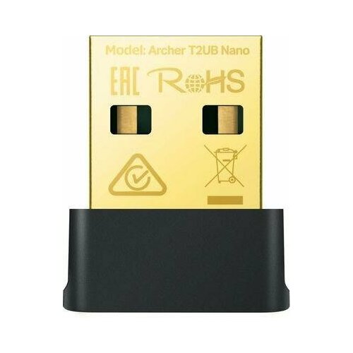Сетевой адаптер WiFi TP-Link Archer T2UB Nano AC600 USB 2.0 черный