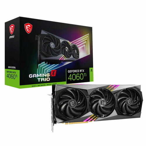 Видеокарта MSI Gaming nVidia RTX 4060 Ti 8192 18000 128 RTL [RTX 4060 Ti GAMING X TRIO 8G]