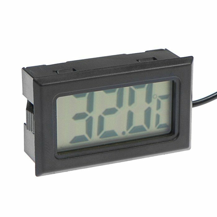 Термометр цифровой, ЖК-экран, провод 1 м (комплект из 6 шт)