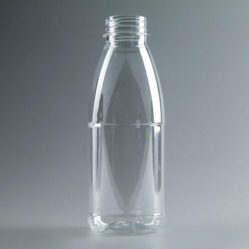 Бутылка одноразовая молочная «Универсал», 500 мл, с широким горлышком 0,38 см, цвет прозрачный (комплект из 100 шт)