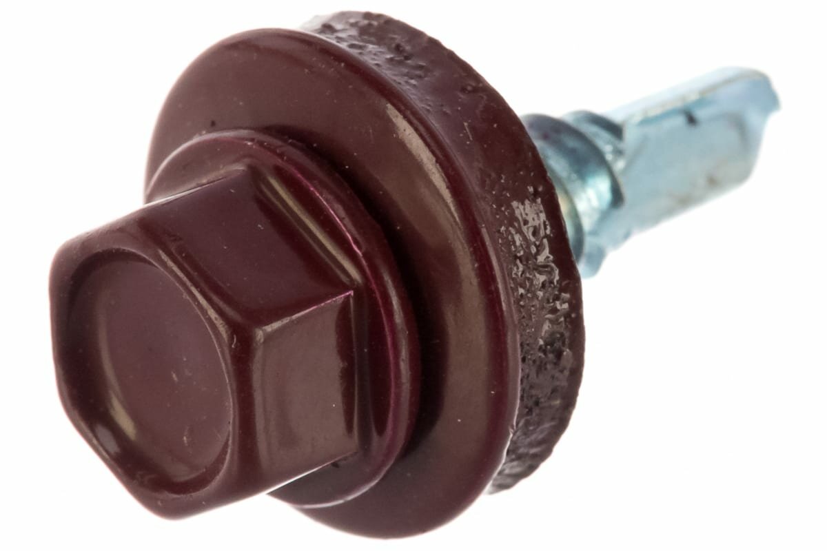 фото Саморез кровельный (Винно-красный) RAL 3005 - 5,5х19 (250 шт)